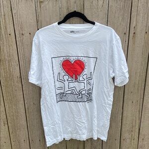 Uniqlo X Keith Haring White Graphic T-Shirt